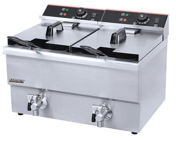 bd3b3b2af76096e11d3f7802830ce4ac ФРИТЮРНИЦА AIRHOT EF10T+10T С КРАНОМ